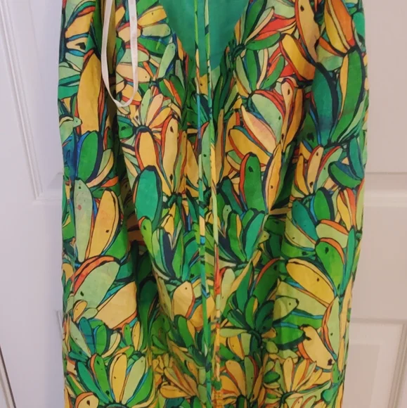 Farm Rio Green Banana Midi Dress - Picture 9 of 10